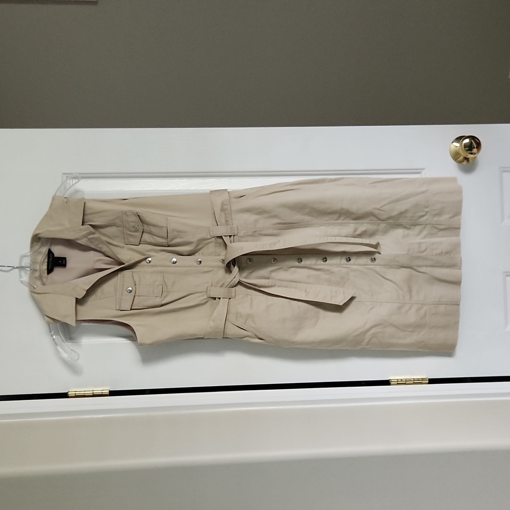 White House Black Market Khaki Dress Size 4
